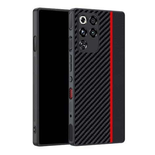 TRIPLE RIVER�EFor Nubia REDMAGIC 11 Pro �P�[�X Pro+ �ϏՌ� �J�o�[�J�[�{���� PU���U�[ �w�ʃP�[�X �X�g���b�v�� For �k�r�A ���b�h�}�W�b�N11�v�� / 11�v�� �v���X(���b�h)