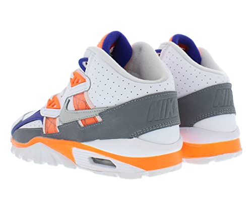 Nike Air Trainer Sc Boys Shoes Size 4, Color: White/Orange-DV2233100