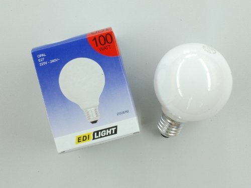 Preisvergleich Produktbild Glühlampe Globelampe Ø80 E27 230V 100W opal