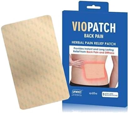 Back Pain Relief Patch XL - Pack of 5 Extra Large Patches | Instant & Long Lasting Relief from Lower or Upper Back Pain | Natural | No Side Effects