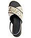 KARL LAGERFELD Paris Women's Shoes Women's Sandals, Natural/Black,9.5
