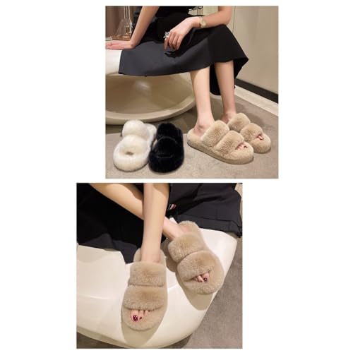 Fuzzy Soles Slippers for Women Slides Fluffy Cloud Recovery Pantuflas Para Mujer Cute Slides Sandals for Summer Open Toe2