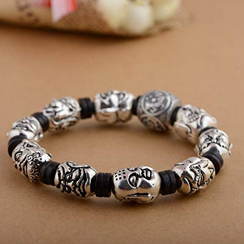 Bracelet vintage argent S925 perles Lohan pour style chic féminin - 4
