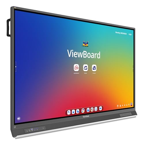 Image of ViewSonic IFP8653-ED-M 86 Inch 4K ViewBoard Interactive Flat Panel Display with Android 14 EDLA, TAA Compliant
