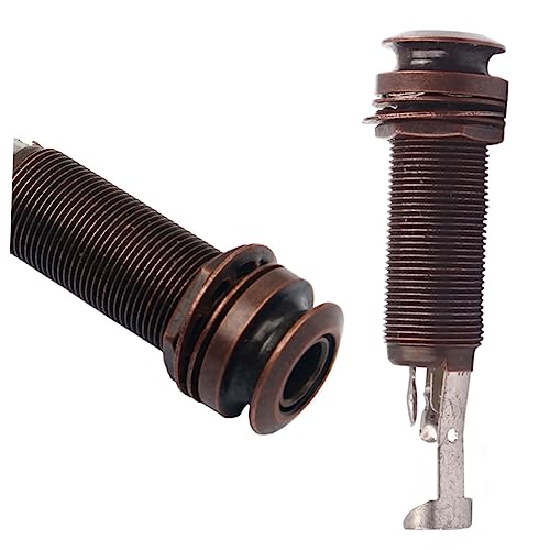 WHAMVOX Mono/stereo Applications Foot Socket Guitar Bass End Pin Plate Metal Construction 3 Prongs Premium Quality