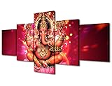 TUMOVO Wall Art for Living Room Hindu Lord Ganesh Wall Paintings Indian Religious Pictures Ganesh Ch