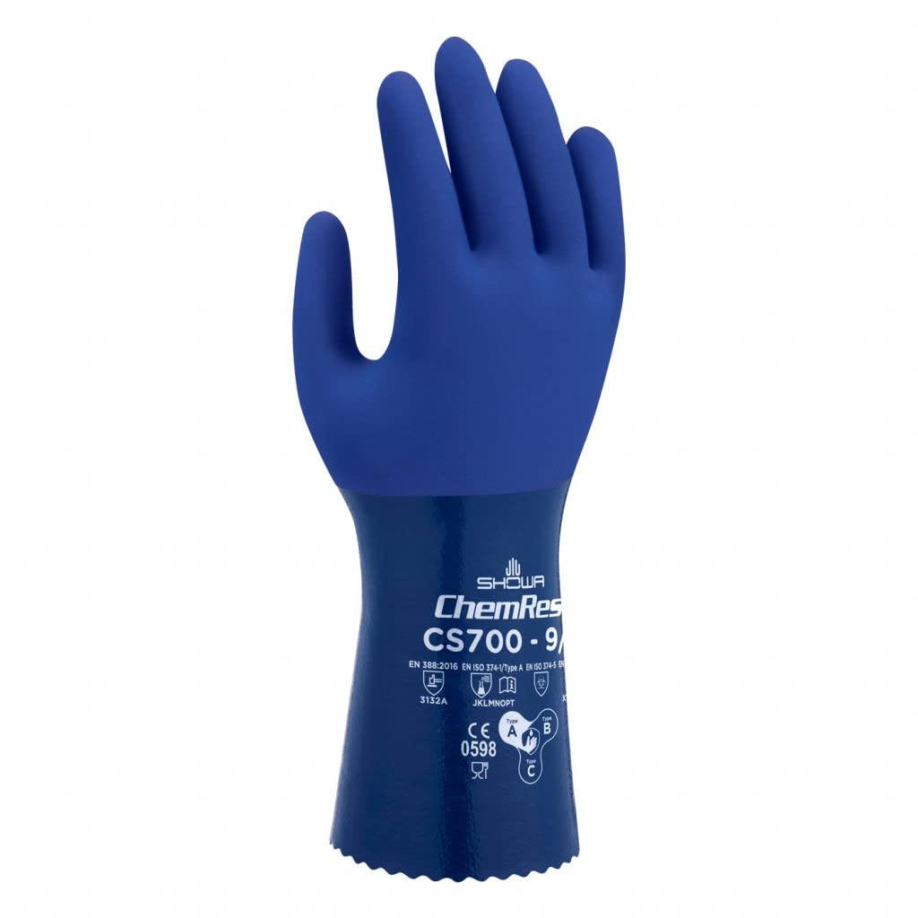 SHOWA CS700 Anti-Slip Double Coated Nitrile Chemical Resistant