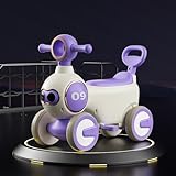 Dazzix子供用三輪車手押し車 手押し車 ベビーウォーカー三輪車 【3in1 手押し車/バランスカー/キックボード】1歳-6歳子供用車のおもちゃベビー 三輪車の足踏み式動力車 組み立て簡単 軽量 ハンドル ベビーカー バランス 乗 調整可能 ウトドア＆室内兼用子供 乗り物 男の子 女の子 誕生日プレゼント (パープル)