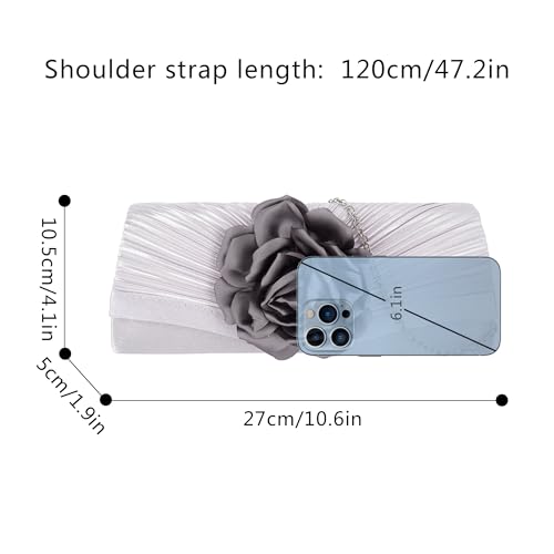 Image of Goclothod Evening Clutch Handbag Women Fashion Crossbody Shoulder Bag Chain Purse