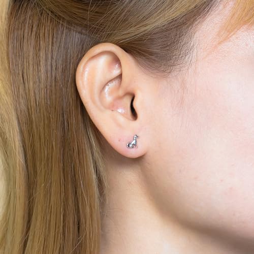 Boma Jewelry Sterling Silver Sitting Dog Puppy Stud Earrings2