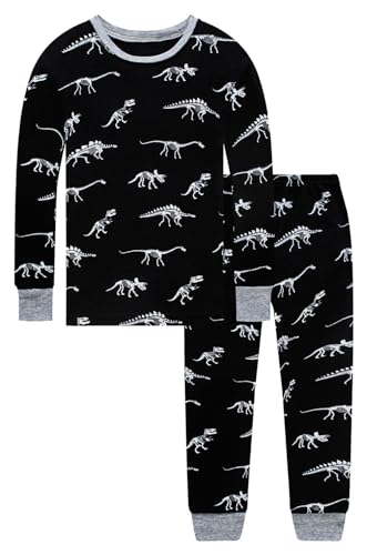 Image of Little bety Boys 4 Pieces Cotton Pajamas Toddlers Long Sleeve 24M-12Years