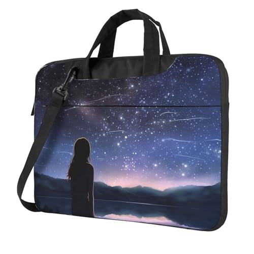Bolso maletín para laptop unisex con diseño de estrellas miniatura 1