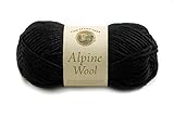 Lion Brand Yarn 822-154E Alpine Wool Yarn, Black Pepper