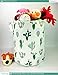 FANKANG Storage Basket, Nursery Hamper Canvas Laundry Basket Foldable with Waterproof PE Coating Large Storage Baskets for Kids Boys and Girls, Office, Bedroom, Clothes,Toys（Cactus）