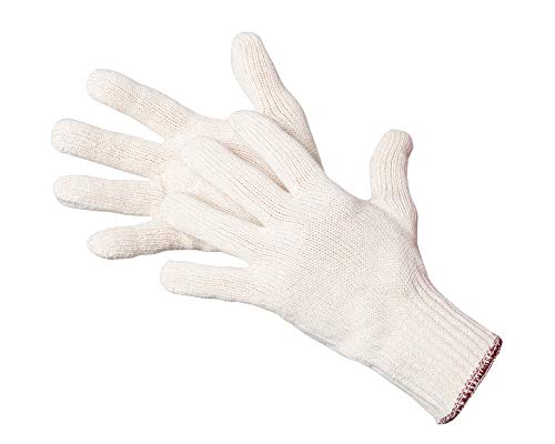 Jah Sg-1837 Baumwoll-Strickhandschuh 12 Paar Schwer Natur Gr. 10