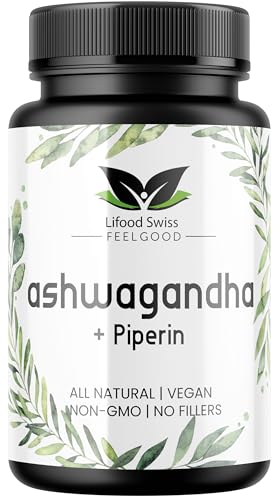 Veganes Ashwagandha – 240 Kapseln mit Premium-Qualität, hochdosiert & laborgeprüft, für eine 240-Tage-Anwendung