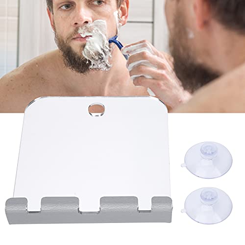 Zjchao Anti Fog Shower Mirror, Fogless Bathroom Squares Shower Mirror Fog Free Shatterproof Shaving Mirror With Shaver Hook Frameless Bathroom Shaving Mirror For Men And Women Home Traveling Use #TOP5
