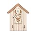 Produktbild SPOTTED DOG GIFT COMPANY - Schlüsselbrett mit 2 Haken - mit Hunde-Motiv - Geschenk für Hundeliebhaber und Hundebesitzer - Holz - Braun