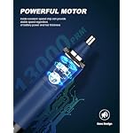 Nose & Ear Hair Trimmer Clipper with LED Display for Men Women, 2025 Model Painless USB Rechargeable Eyebrow & Facial Hair Trimmer,Professional IPX7 Waterproof Dual Edge Blades (Cyan) - Image 5