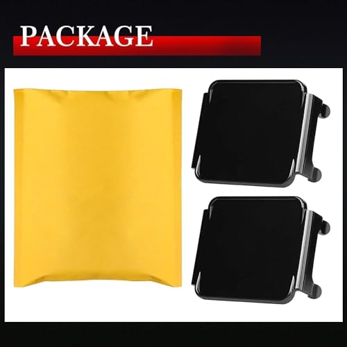 Image of 3 Inch LED Pods Covers 2PCS Square LED Cube Lights Black Covers PC Protective Lens 3X3 Pod Light Covers for Offroad Driving Fog Ditch Lights