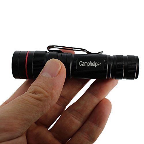 Camphelper Confezione da 2 mini torce tattiche LED...