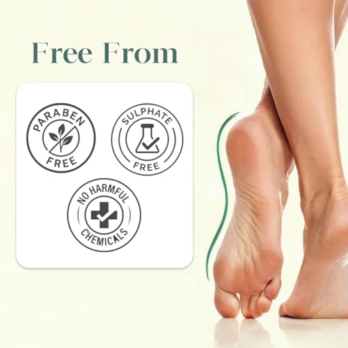 Image of Glamveda Happy Foot cream | Crack Heel Repair Cream for Women | Deep Moisturizing Foot Cream & Crack Cream for Smooth Skin| Suitable for all skin types | 200gm