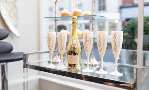 Copas de vino personalizadas para damas de honor y detalles de boda inolvidables 7