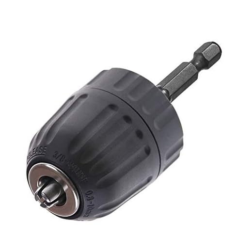 Yakamoz Quick Change 1/4-Inch Hex Shank 0.8-10mm Clamping Capacity Keyless Drill Chuck Screwdriver to Drill Converter Conversion Tool | 3/8-24UNF Mount ¡