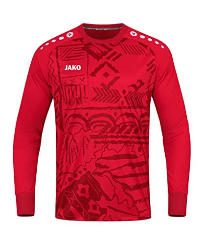 JAKO Kinder Torwart-Trikot Tropicana (Langarm), Sportrot, 164
