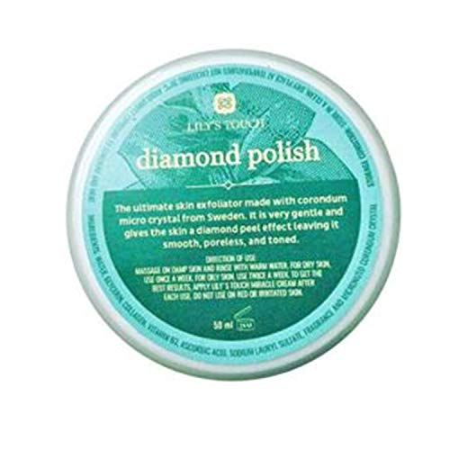 Lily's Touch Diamond Polish, Skin Rejuvenating Corundum Crystal Scrub, Skin Exfoliator Skin Brightening Scrub 50ml