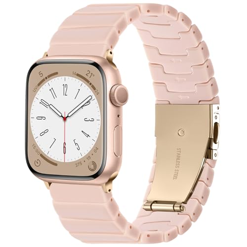 Lerobo Resin Cute Band Compatible with Apple Watch Bands for Women 40mm 38mm 41mm 42mm 44mm 45mm 46mm 49mm, Fashion Lightweight Tortoise Replacement Strap for iWatch Series 12 11 10 9 8 7 6 5 4 3 2 SE