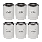 FL-500S Spin-On Oil Filter 6-Pack Compatible with Ford F-150/F-250/Silverado 1500/Explorer