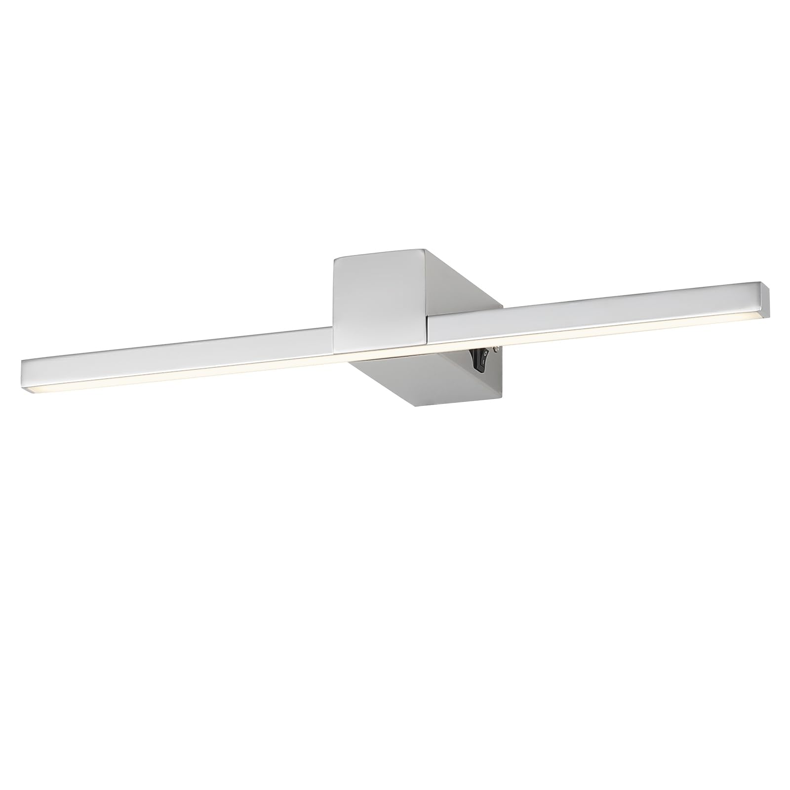 Lampada da Specchio da Trucco 40cm, Luce Specchio Bagno LED 12W, 960 Lumen Bianco Neutra 4000K Applique da Parete IP20 (Cromo)