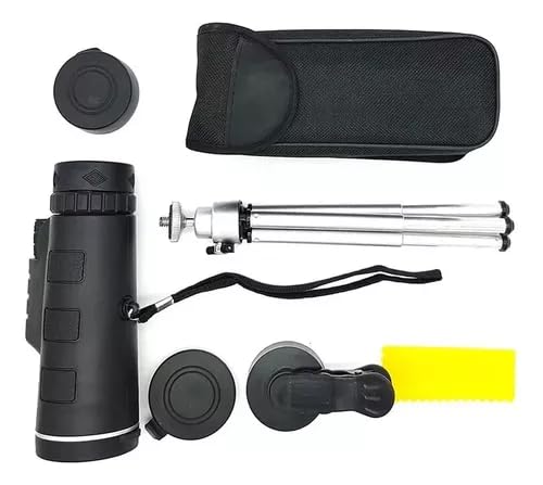 Telescópio monocular portátil com zoom monocular 40 x 60 com suporte de celular profissional para ob