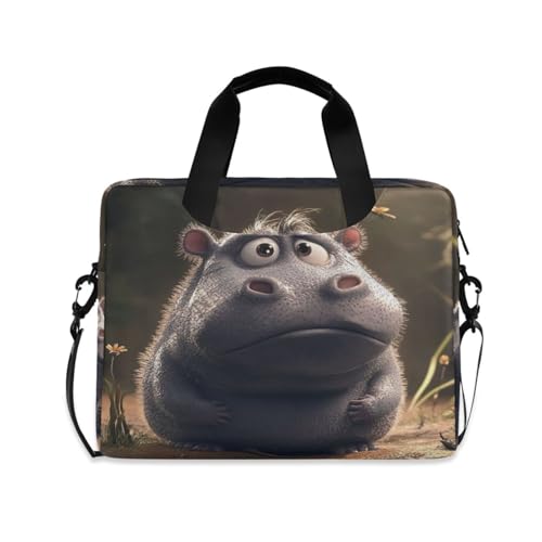 Funda para laptop portátil con asa y correa 15.6 pulg miniatura 1