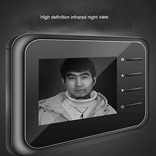 Widealiff Visor de porta LCD com olho mágico campainha Visor de porta Câmera de segurança residencia