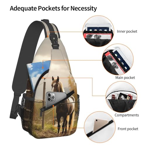 Mochila bandolera pequeña para senderismo unisex miniatura 4