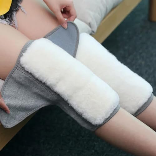 Knee Warmers Winter Thermal Cashmere Wool Ski Knee Brace, Stretchy Comfortable Warmers for Women & Men Arthritis Pain Relief Sleeves Support Pad Men Ski Brace3