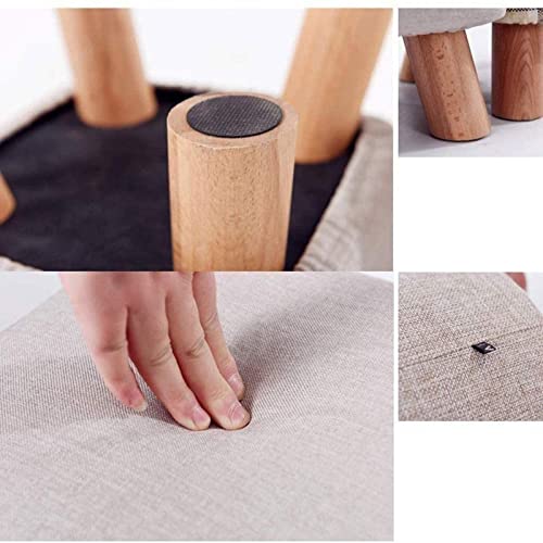 Banc à chaussures en lin pour optimiser le rangement de l'entrée - 8