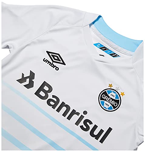 Camisa Gremio Oficial 2 2021, Umbro, Junior, Branco/Azul, 8