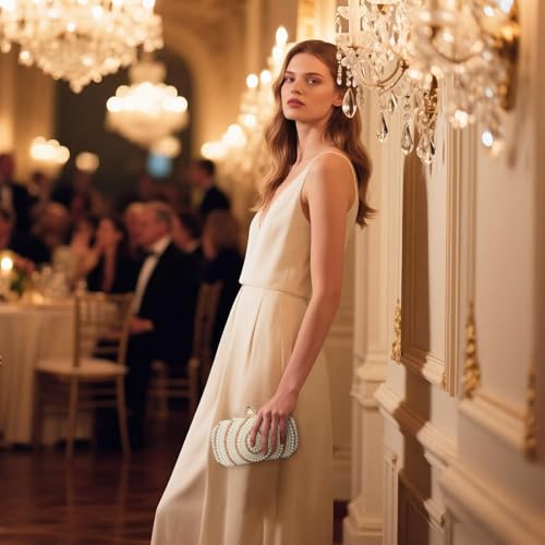Pochette à perles brodées sac de mariage formel et de soirée chic