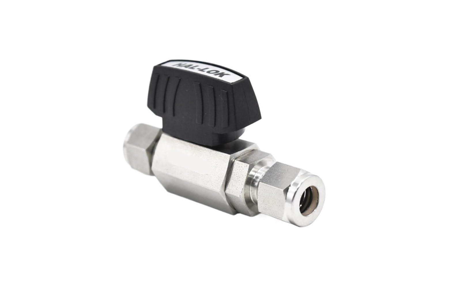 SS316L Valvola a sfera esagonale in acciaio inossidabile manuale 1000psi bidirezionale Gas Laboratorty Instrument Stop (1 cm)