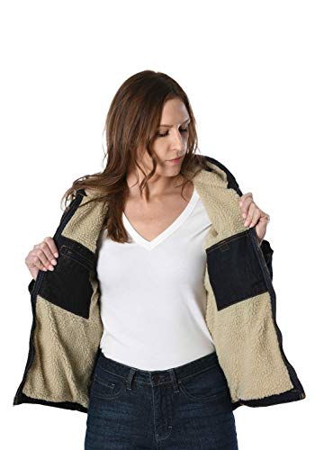 IG Insulated Gear Women’s Sherpa Lined Washed Duck Hooded Jackets3