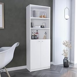 White Bookshelves with...
