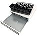 HK SYSTEMS 13inch Heavy Duty Manual Push-Open Cash Drawer with 4Bill/5Coin, Removable Till, Two Medial Slots, White