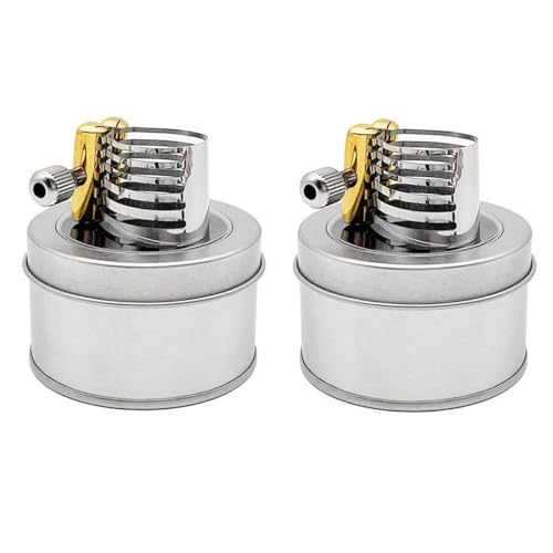 Clarinet Ligature 2-Pack – Stainless Steel Reed Clamp for Hard Rubber Mouthpieces, Metal Ligature for Clarinet Mouthpiece, Enhances Tone and Stability