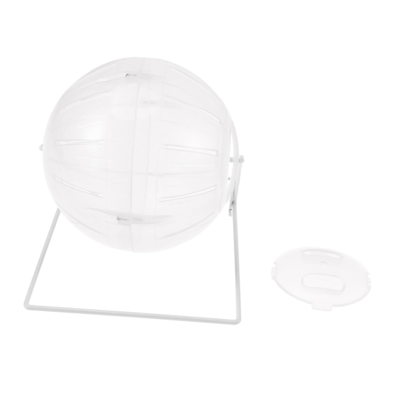 WOONEKY Multifunctional Hamster Running Ball with Stand for Small Animals, Encourages Healthy Exercise and Increases Activity Level, Made of Sturdy Plastic and Metal for Guinea Pigs,