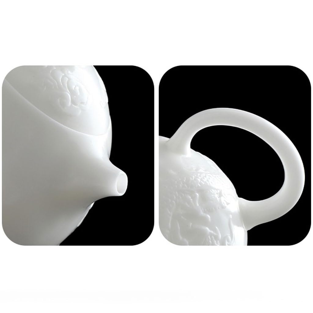 Ceramiczny dzbanek do herbaty, zestaw do herbaty Kung Fu z wbudowanym filtrem, idealny do parzenia i serwowania herbaty, elegancki design dla entuzjastów herbaty