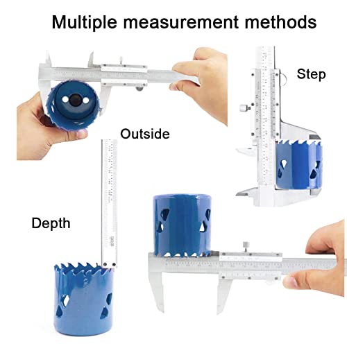 Simhevn Vernier Caliper, 0-6Inch/0-150Mm Manual Micrometer Caliper, Stainless Steel Non Digital Caliper,0.02Mm/0.001" High Precision Caliper, Durable Slide Caliper Measuring Tool #TOP5