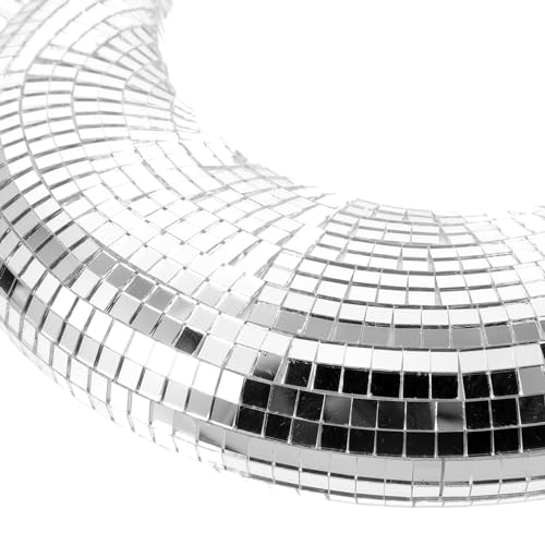 Disco Moon Hanging Decoration Reflective Wall Pendant para fiestas retro, adorno único para decoración moderna y rústica miniatura 7